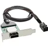 Staffa adattatore SAS HD Low-Profile InLine est. SFF-8088 / int. SFF-8643 0,5 m