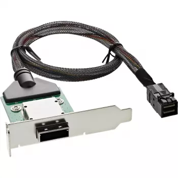 Staffa adattatore SAS HD Low-Profile InLine est. SFF-8088 / int. SFF-8643 0,5 m