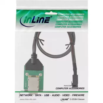 Staffa adattatore SAS HD Low-Profile InLine est. SFF-8088 / int. SFF-8643 0,75 m
