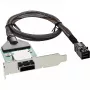 Staffa adattatore SAS HD Low-Profile InLine est. SFF-8088 / int. SFF-8643 0,75 m