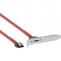 InLine 27902 staffa eSATA, connettore femmina eSATA su SATA interno, 0,5 m