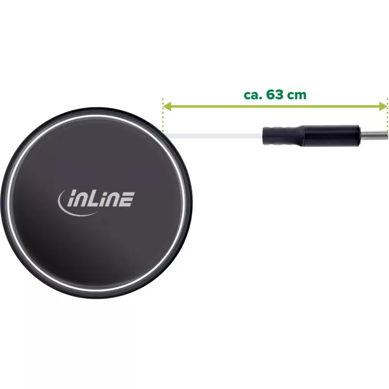 Caricabatterie mobile universale InLine 31502R nero accendisigari ricarica rapida auto