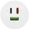 InLine alimentatore USB PD, caricabatterie GaN, 3 porte, Dual-USB-C + USB-A, 65W, bianco