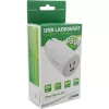 InLine alimentatore USB PD, caricabatterie GaN, 3 porte, Dual-USB-C + USB-A, 65W, bianco