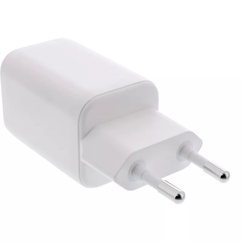 InLine alimentatore USB, caricabatterie USB-A + USB-C, 33W, PD + QC, bianco
