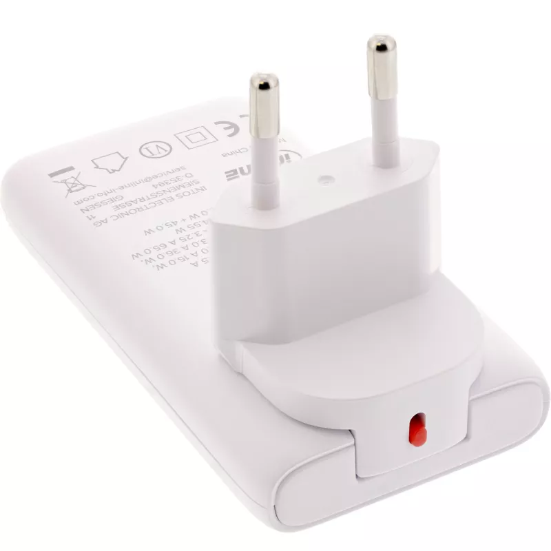 Alimentatore USB InLine 31519C Dual USB-C 65W – doppia porta USB-C, 65 W di potenza totale