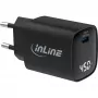 Alimentatore USB PD InLine, caricabatterie GaN, 1 porta, USB-C, 45W, con display