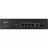 Switch non gestito InLine PoE+ Gigabit Network Switch 5 porte 4x PoE+ 1xSFP 1Gb/s desktop