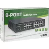 Iniettore hub di rete InLine PoE+ Gigabit 8 porte (8x PoE+), 1 Gbit/s, 19 pollici 1U