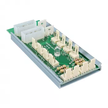 Pannello multi porta InLine 2x Molex 4 pin su 12 x connettore ventola 3 pin per 12 ventole