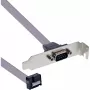 Staffa slot InLine DB9 connettore maschio su header interno 10 pin diretto 1:1 0,6 m