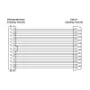 Staffa slot InLine DB25 connettore femmina / header 26 pin 0,34 m, bulk
