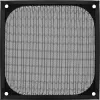 Filtro in alluminio per griglia ventola InLine, nero, 120x120mm