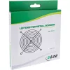 Griglia per ventola InLine in metallo, nero, 140x140mm