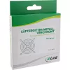 Griglia per ventola InLine in metallo cromato, 80x80 mm