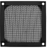 Filtro in alluminio per griglia ventola InLine, nero, 80x80 mm