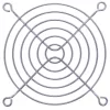 Griglia di protezione per ventola InLine in metallo cromato, 92x92mm