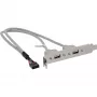 Staffa slot USB 2.0 InLine 2x USB Type-A femmina su 1x connettore 10 pin 0,35 m