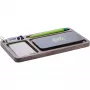 Organizer InLine WoodCharge con superficie di ricarica Qi e fonte di alimentazione USB