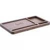 Organizer InLine WoodCharge con superficie di ricarica Qi e fonte di alimentazione USB