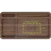 Organizer InLine WoodCharge con superficie di ricarica Qi e fonte di alimentazione USB