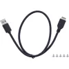 InLine 33456C mascherina per vano unità 8,89 cm (3,5 inch) con porte I/O nero