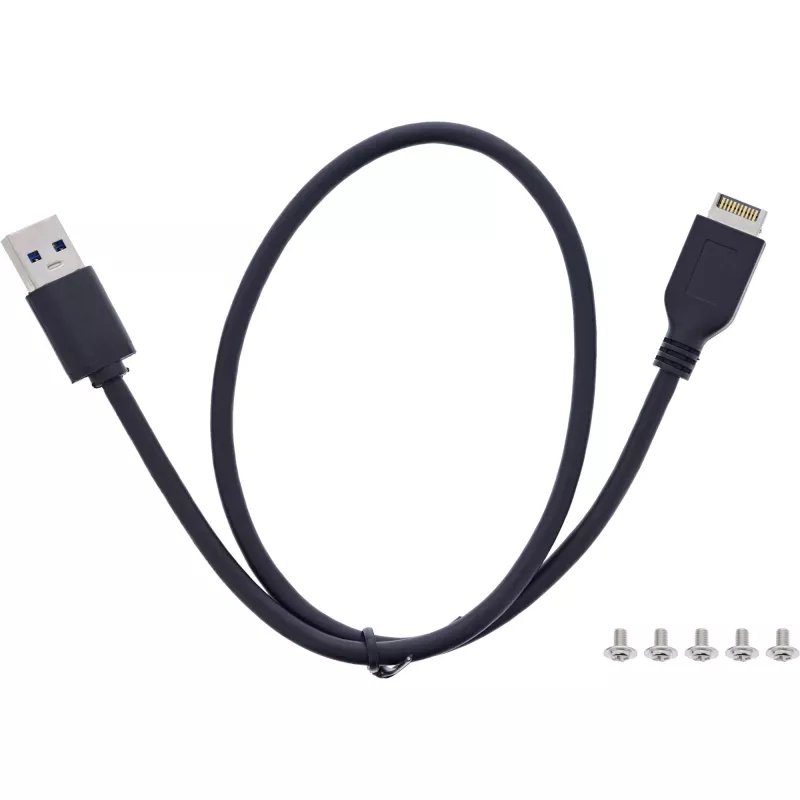 InLine 33456C mascherina per vano unità 8,89 cm (3,5 inch) con porte I/O nero