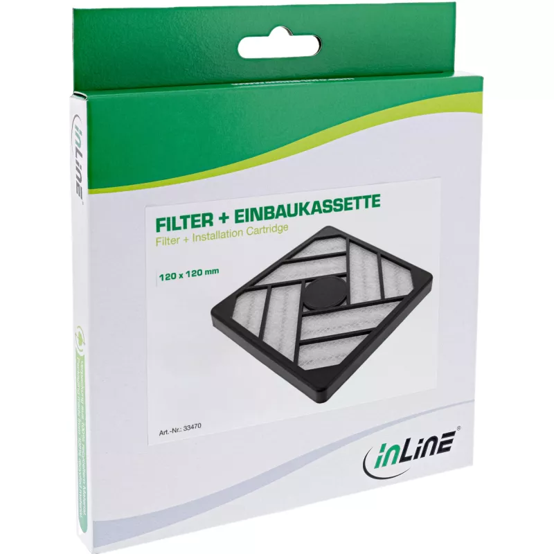 Filtro InLine + cartuccia di installazione, 120 x 120 mm