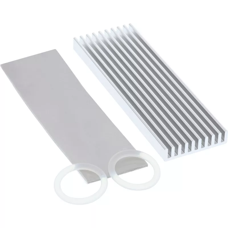 Dissipatore SSD InLine, alette di raffreddamento / dissipatore, adatto per SSD M.2