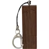 Chiavetta USB 3.0 InLine, noce, con portachiavi, 128 GB
