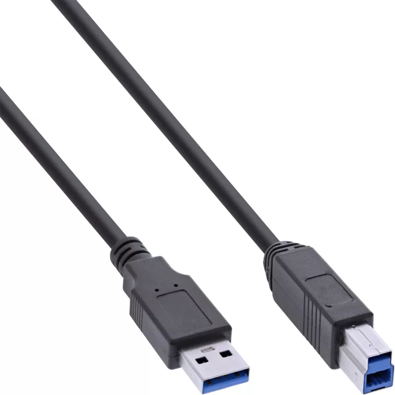 Hub InLine USB 3.2 Gen.1 7 porte case in alluminio con alimentatore 2,5A, nero