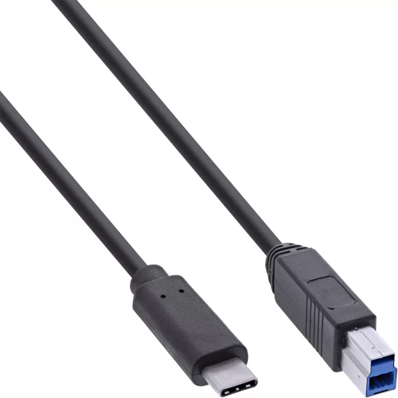 Hub InLine USB 3.2 Gen.1 7 porte case in alluminio con alimentatore 2,5A, nero