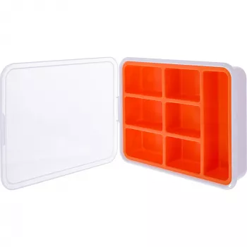 InLine scatola portaminuteria, 7 scomparti, 180 x 140 x 40 mm, arancione