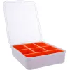 InLine scatola portaminuteria, 7 scomparti, 180 x 140 x 40 mm, arancione