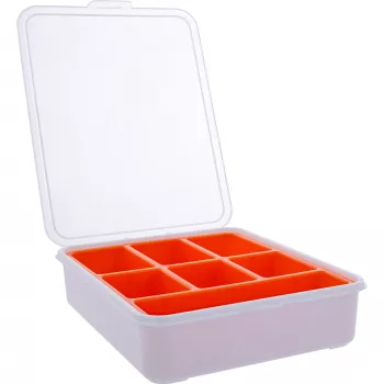 InLine scatola portaminuteria, 7 scomparti, 180 x 140 x 40 mm, arancione