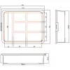 InLine scatola portaminuteria, 7 scomparti, 180 x 140 x 40 mm, arancione