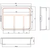 InLine scatola portaminuteria, 4 scomparti, 180x140x40mm, arancione