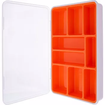 InLine scatola portaminuteria, 9 scomparti, 290x185x45mm, arancione
