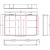 InLine scatola portaminuteria, 9 scomparti, 290x185x45mm, arancione