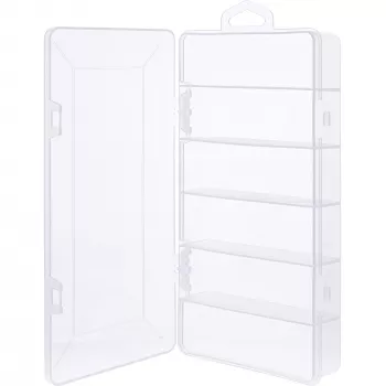 InLine scatola portaminuteria, 6 scomparti, 206x107x33mm, trasparente