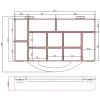 InLine scatola portaminuteria, 11 scomparti, 271x186x40mm, arancione