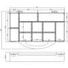 InLine scatola portaminuteria, 11 scomparti, 271x186x40mm, trasparente