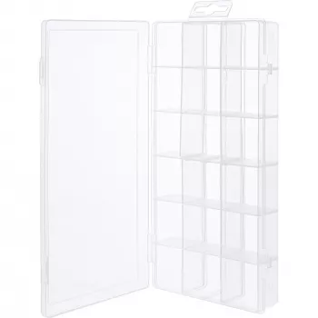InLine scatola portaminuteria, 18 scomparti, 207x110x27mm, trasparente