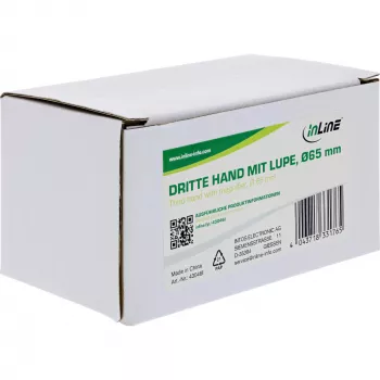 Supporto con lente InLine 43046I universale nero cromato