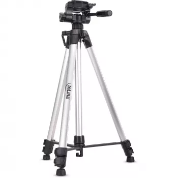 InLine treppiede professionale leggero argento portata 5 kg altezza 173 cm