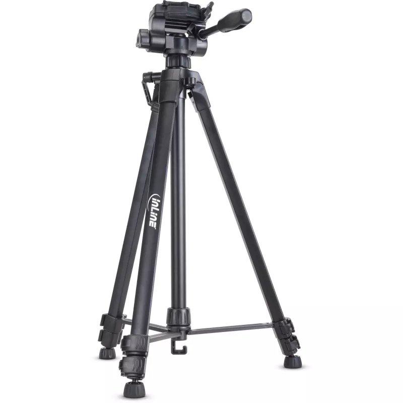 InLine treppiede professionale leggero nero portata 5 kg altezza 173 cm