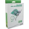 InLine 51126A Scheda di rete Dual 2,5 Gigabit, 2x RJ45, PCIe x1, staffa LP inclusa