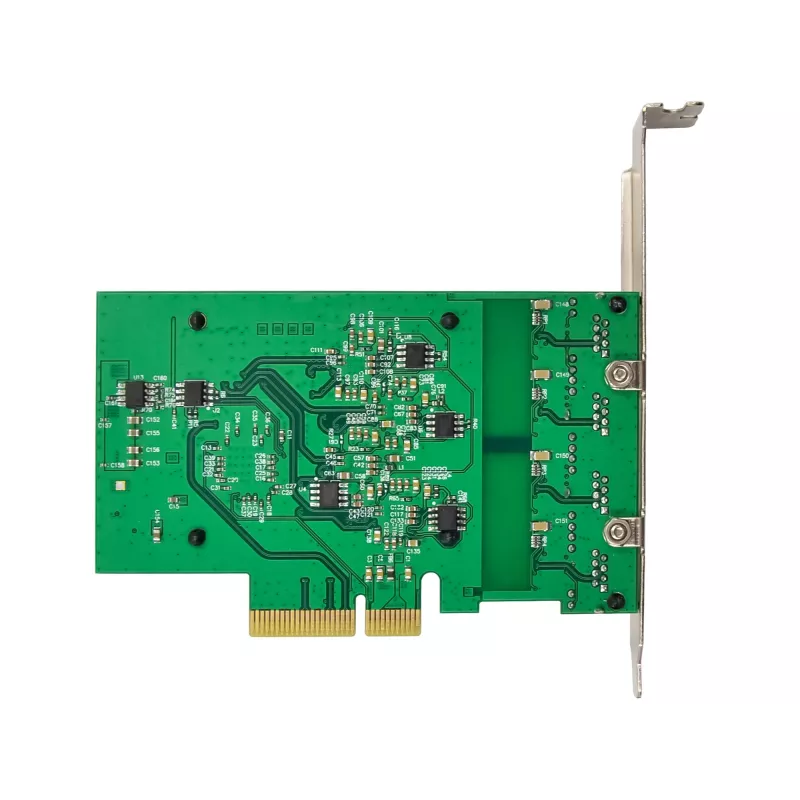 InLine scheda di rete Quad Gigabit, 4x RJ45 2,5 Gbit/s, PCIe x4, incl. staffa LP