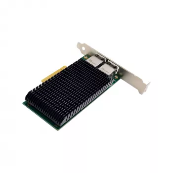 InLine scheda di rete Dual 10-Gigabit, 2x RJ45 10Gb/s, PCIe x8, incl. staffa LP