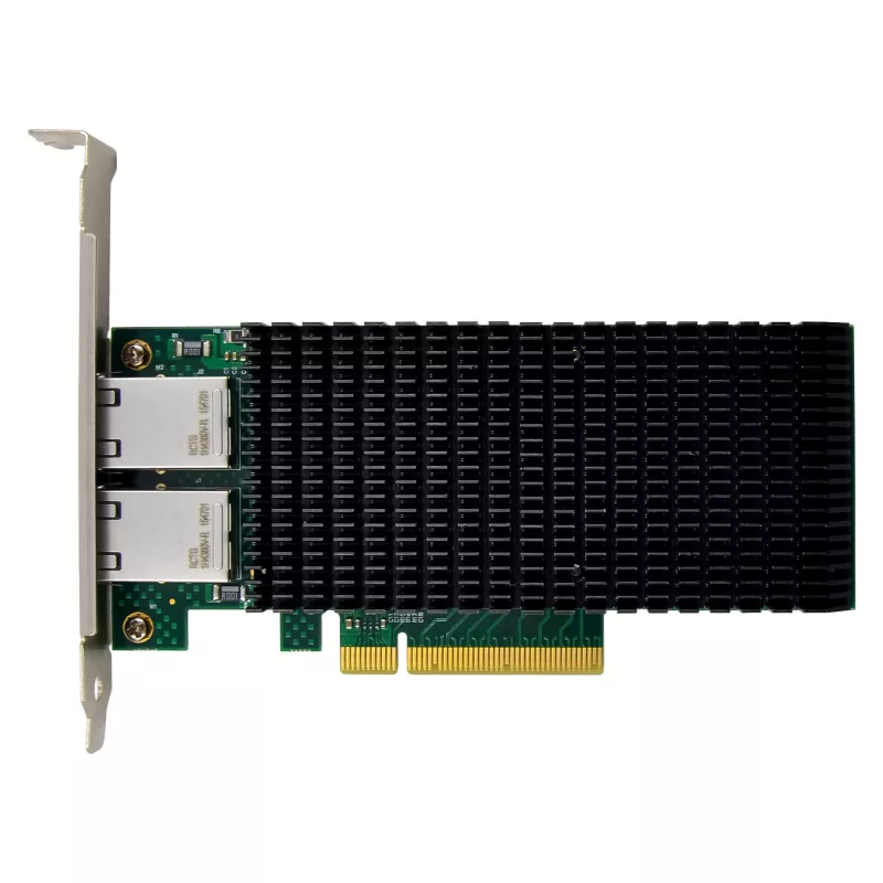 InLine scheda di rete Dual 10-Gigabit, 2x RJ45 10Gb/s, PCIe x8, incl. staffa LP